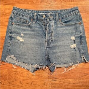 Old Navy Light Blue Frayed Jean Shorts
